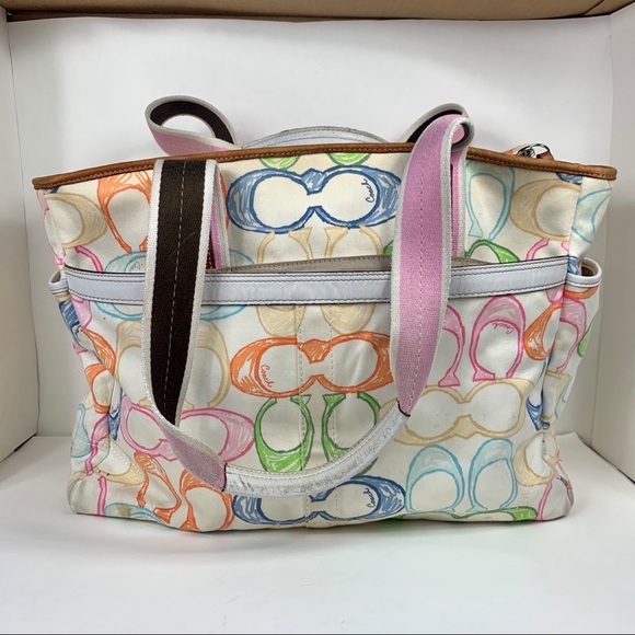 Coach Hampton Scribble Diaper Bag - Picture 6 of 12